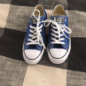 Blue converse sneakers
